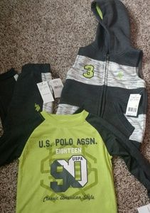 U.S. Polo 3 Piece Pant Set